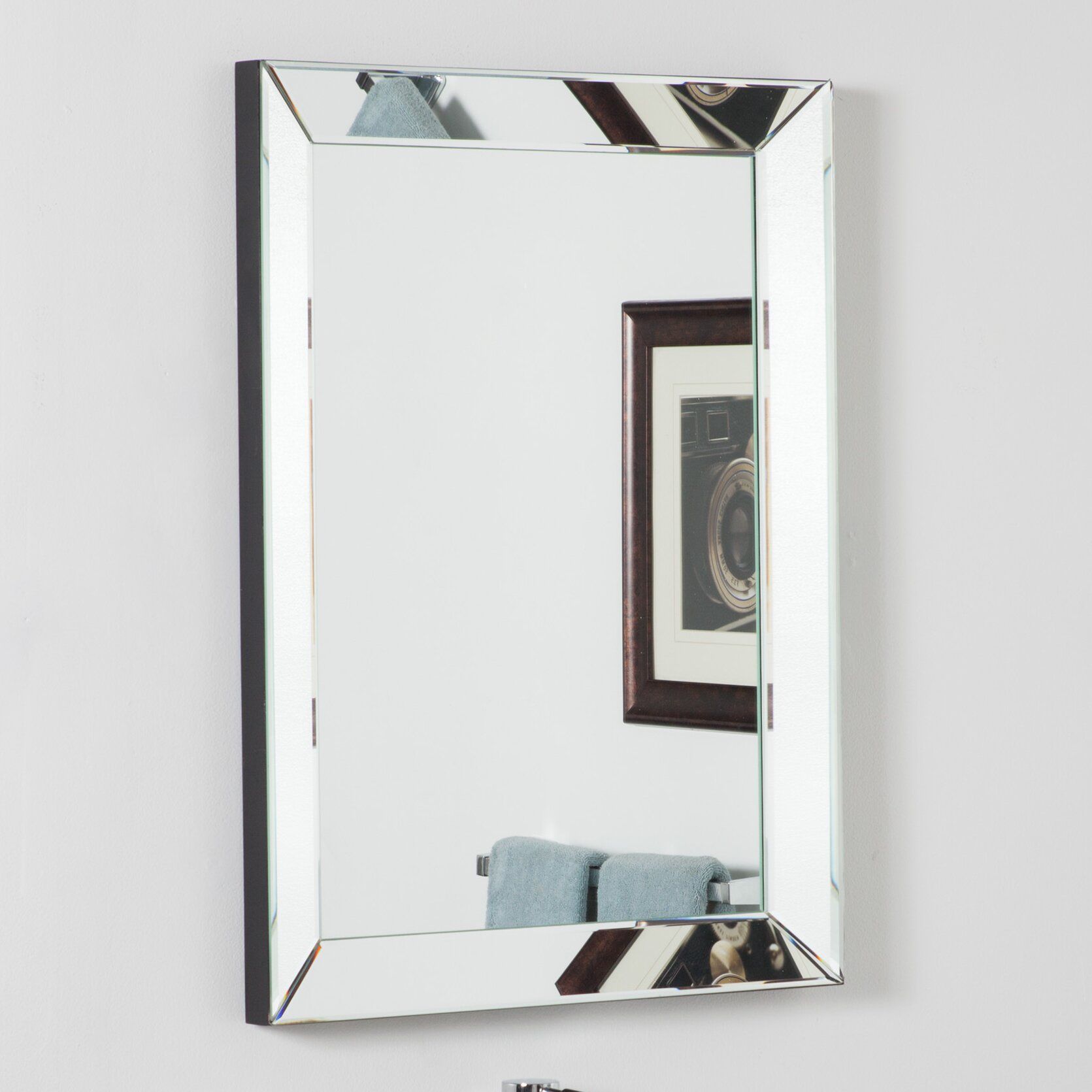 Decor Wonderland Mirror Framed Wall Mirror & Reviews | Wayfair Throughout Mirror Framed Bathroom Wall Mirrors (View 12 of 15)
