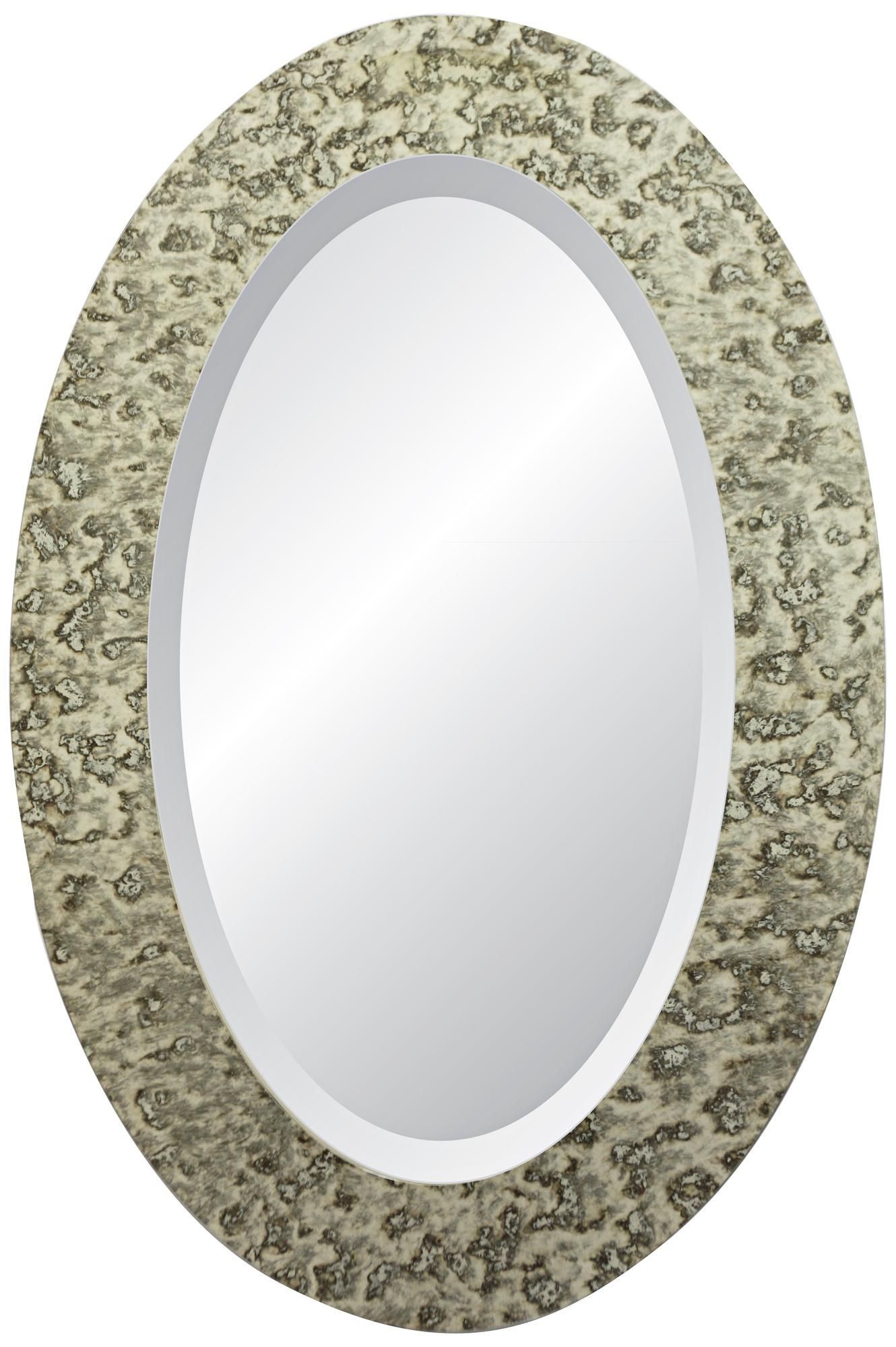 Dijon Signature 36" High Oval Wall Mirror – #X3060 | Lamps Plus | Oval Regarding Black Oval Cut Wall Mirrors (View 6 of 15)