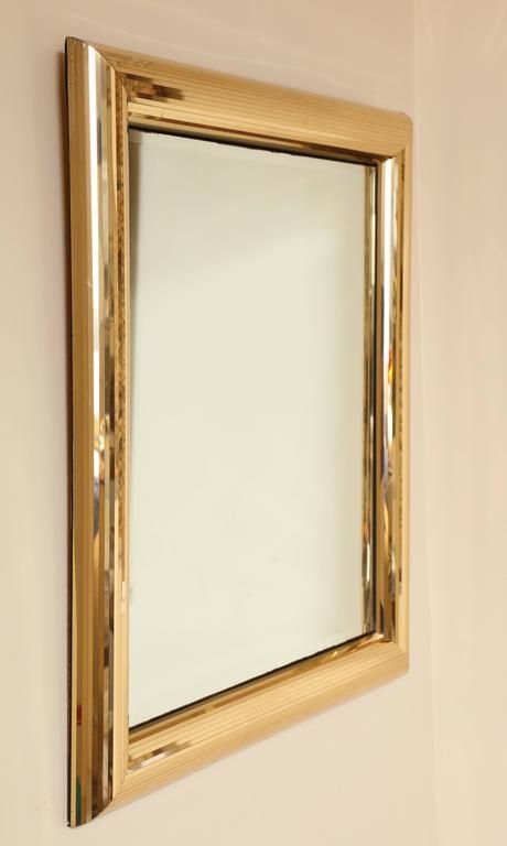 Disco Ball Gold Square Mirror Frame At 1Stdibs Inside Gold Square Oversized Wall Mirrors (View 2 of 15)