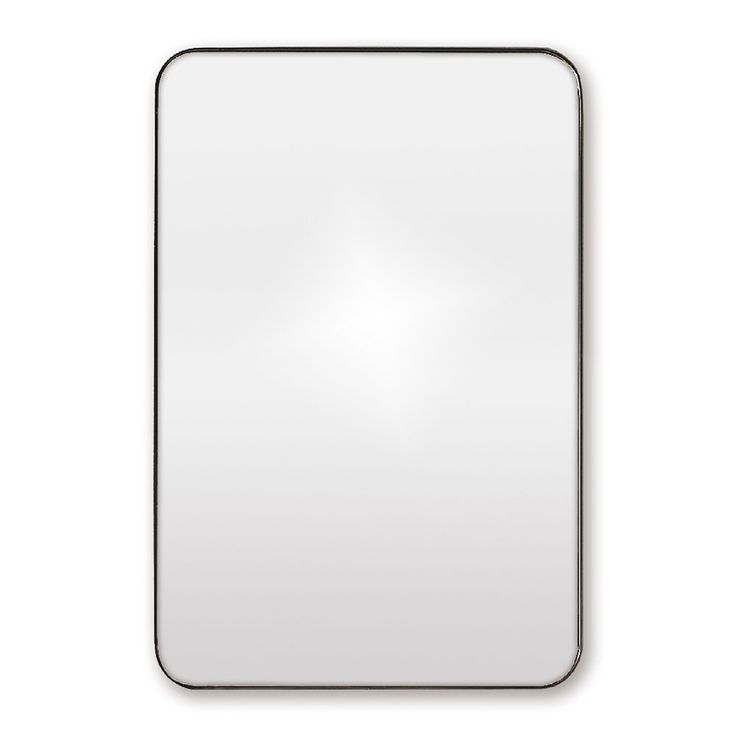 Discover The Bathroom Origins Rectangular Framed Mirror With Rounded Throughout Rounded Edge Rectangular Wall Mirrors (View 6 of 15)