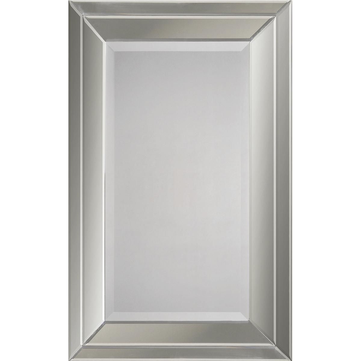 Double Bevel Frameless Mirror – Shades Of Light | Framed Mirror Wall Within Frameless Rectangular Beveled Wall Mirrors (View 1 of 15)