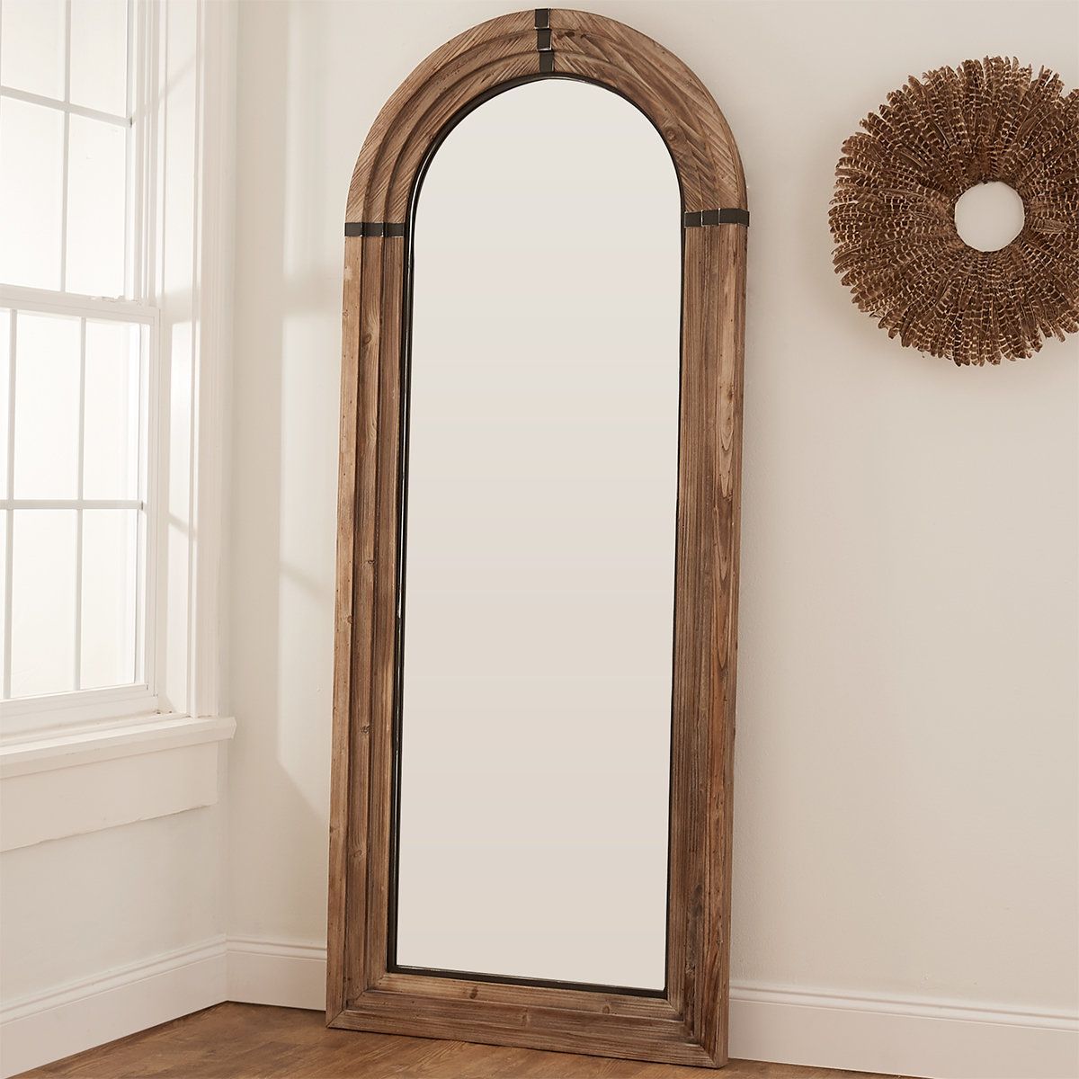 Echo Arch Lean Mirror In 2021 | Oval Wall Mirror, Mirror, Tall Mirror Decor Intended For Waved Arch Tall Traditional Wall Mirrors (View 2 of 15)