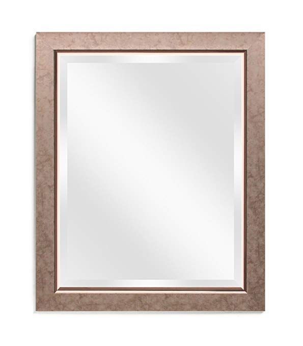 Ecohome Premium Framed Wall Mirror – Beveled, Copper Bronze Pertaining To Bronze Rectangular Wall Mirrors (View 4 of 15)