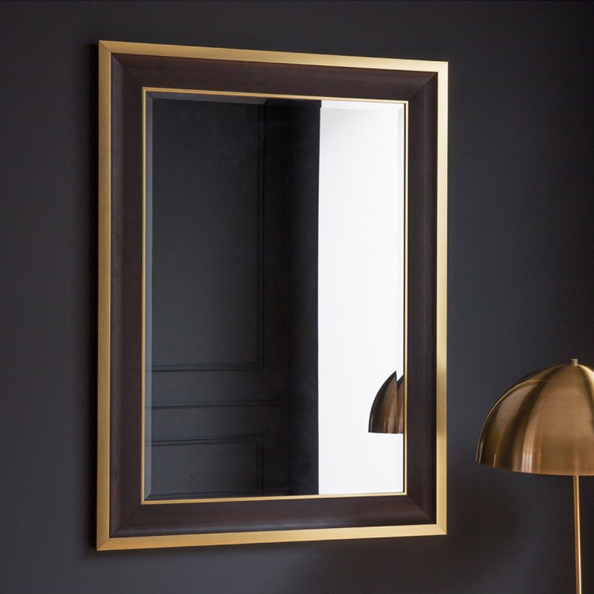 Edmonton Rectangle Wall Mirror | Wall Mirror | Homesdirect365 Within Black Wall Mirrors (View 9 of 15)