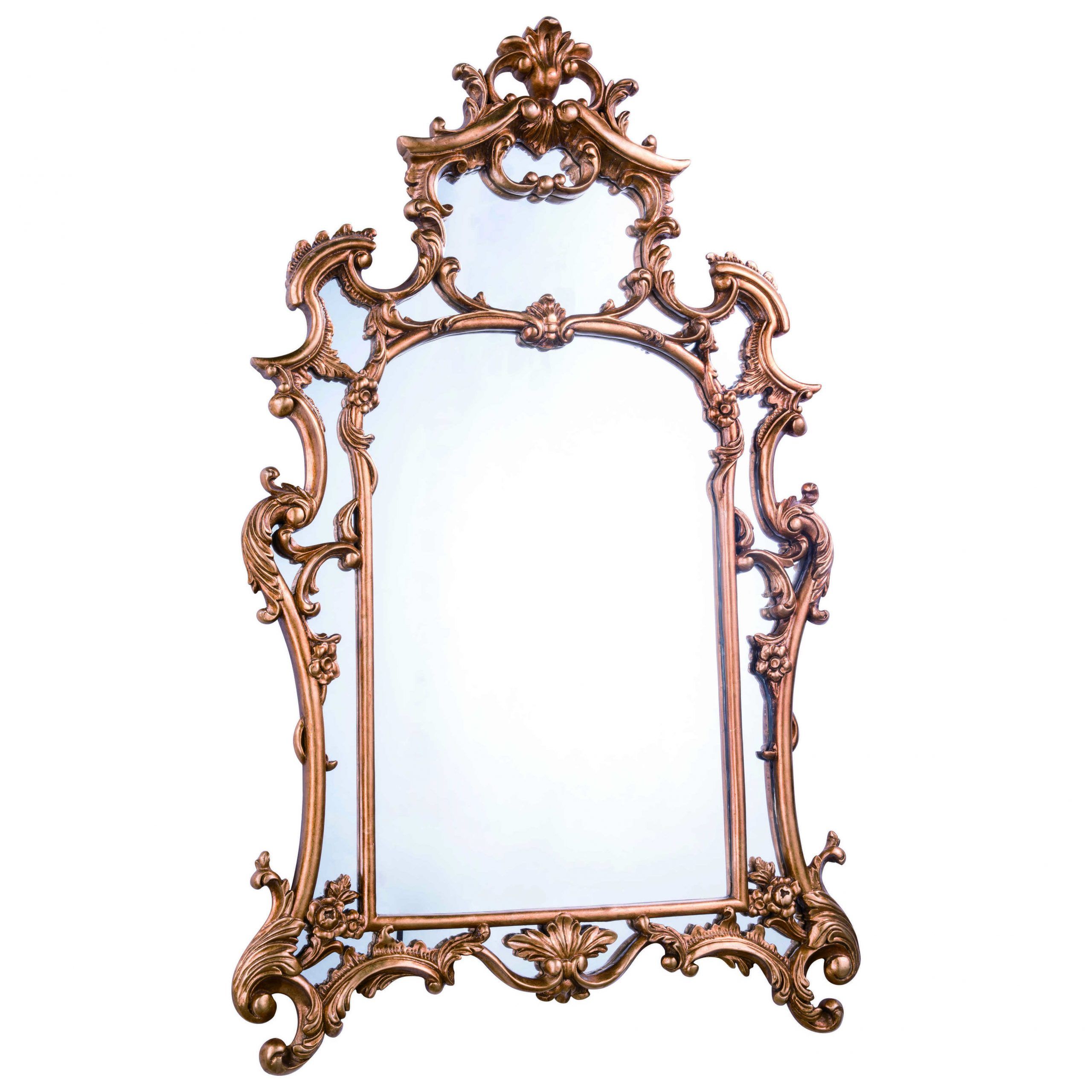 Elegant Lighting Antique 29''W X 48''H Gold Leaf Wall Mirror | Egmr2042 Regarding Antiqued Gold Leaf Wall Mirrors (View 6 of 15)