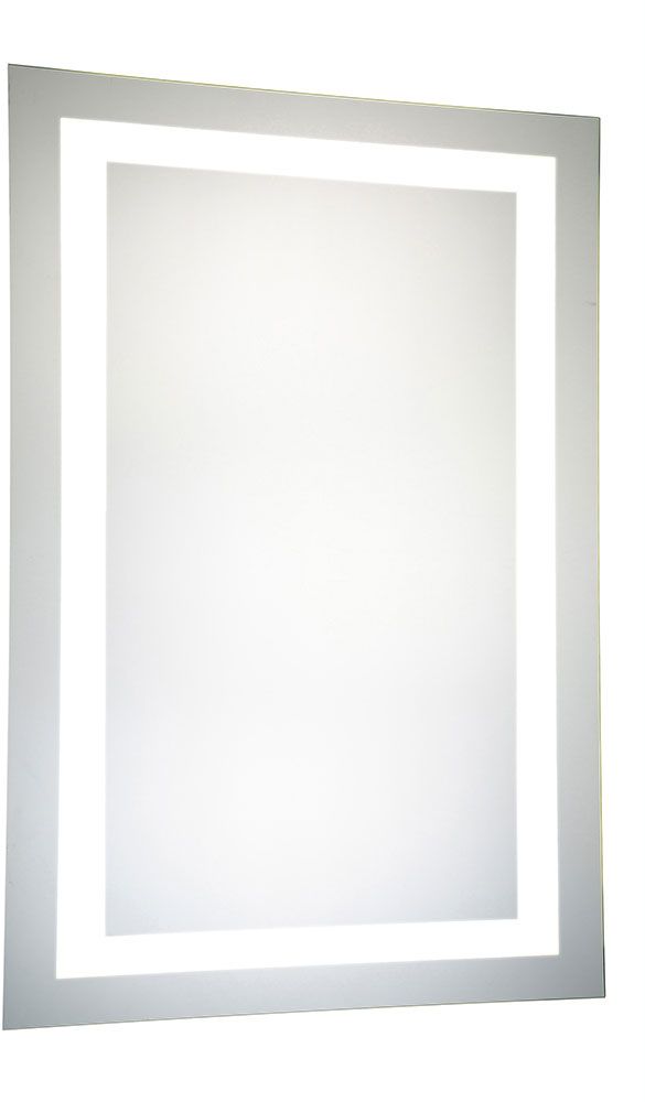 Elegant Lighting Mre 6004 Element Contemporary Glossy White Led 24" X With Regard To Glossy Red Wall Mirrors (View 3 of 15)
