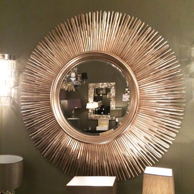 Extra Large Sunburst Mirror 145Cm – Contemporary – Wall Mirrors With Round Modern Wall Mirrors (View 14 of 15)