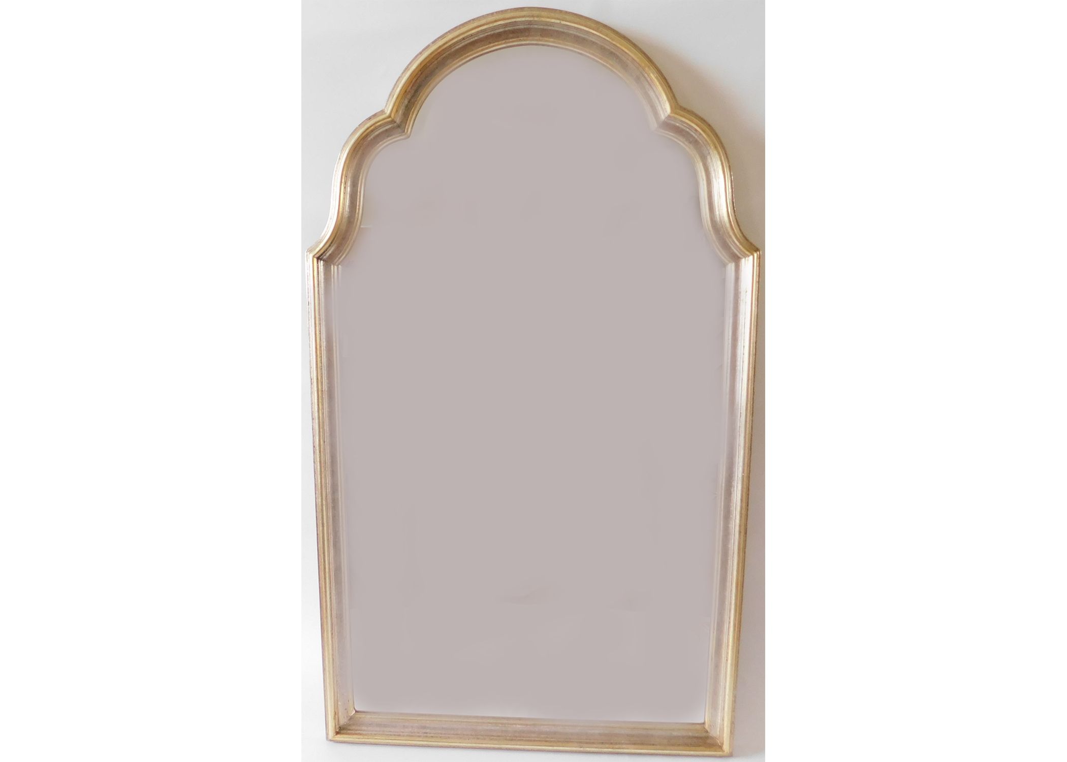 Fabulous Vintage Gold And Silver Leaf Hanging Wall Mirror This Vintage Pertaining To Silver Metal Cut Edge Wall Mirrors (View 10 of 15)
