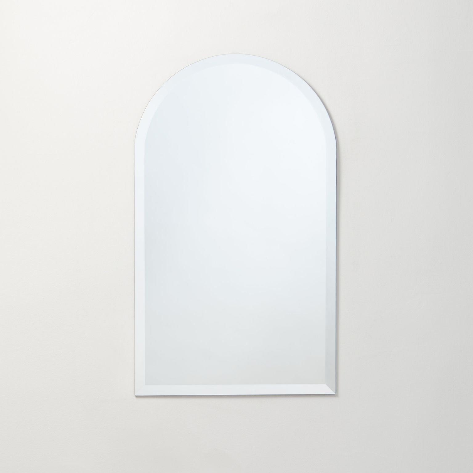Frameless Beveled Cathedral Arch Top Mirror – Better Bevel With Regard To Crown Arch Frameless Beveled Wall Mirrors (View 10 of 15)