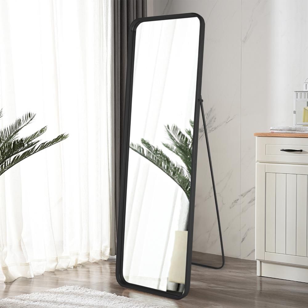 Free Standing Full Length Mirror Black Frame / Amazon Com Full Length With Full Length Wall Mirrors (View 8 of 15)
