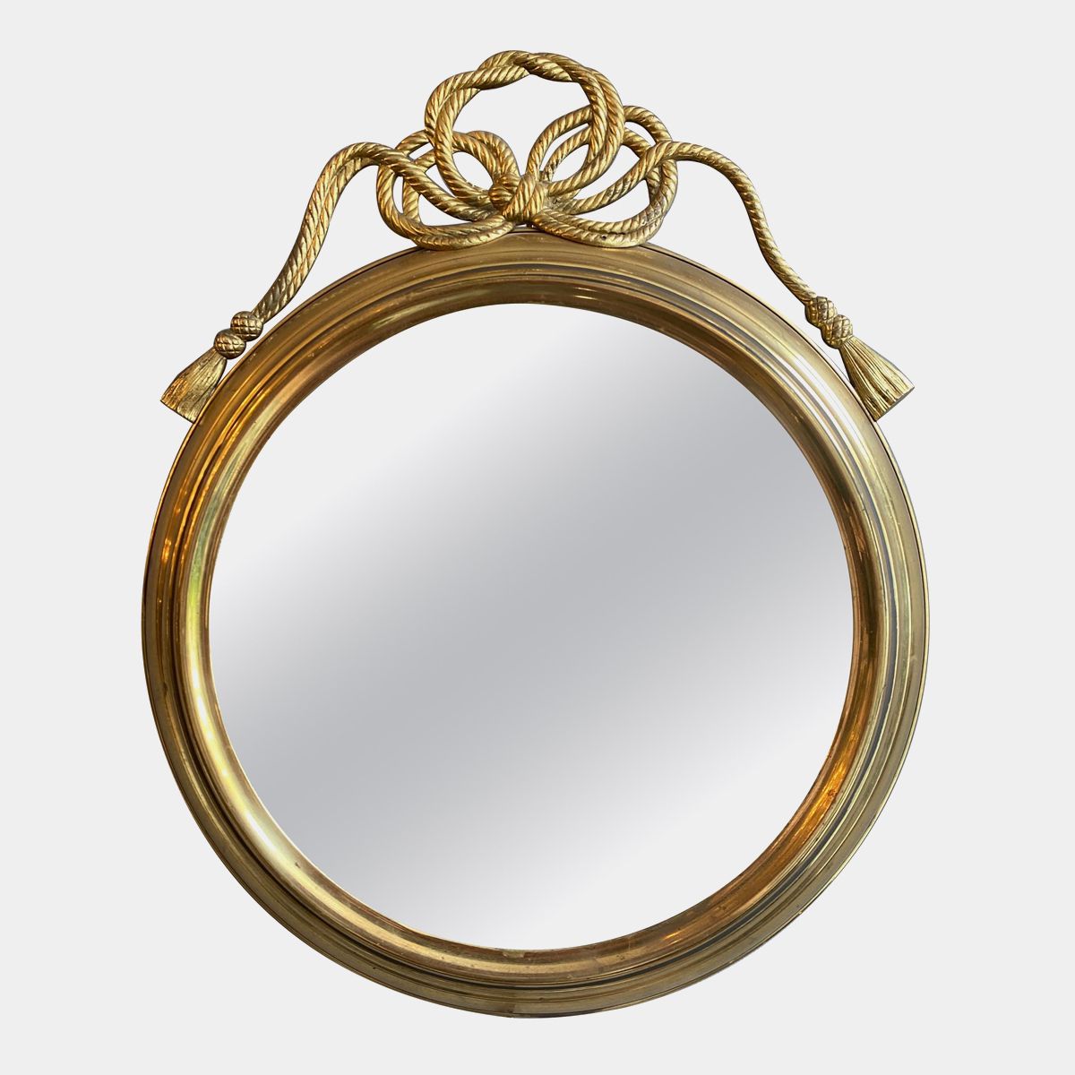 French Brass Circular Mirror | Marmorea London Regarding French Brass Wall Mirrors (View 14 of 15)