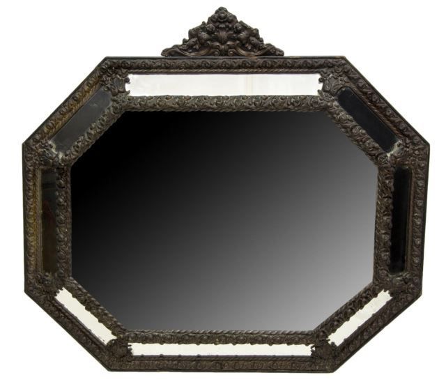 French Octagonal Patinated Brass Wall Mirror | Mirror, Mirror Wall Intended For French Brass Wall Mirrors (View 9 of 15)