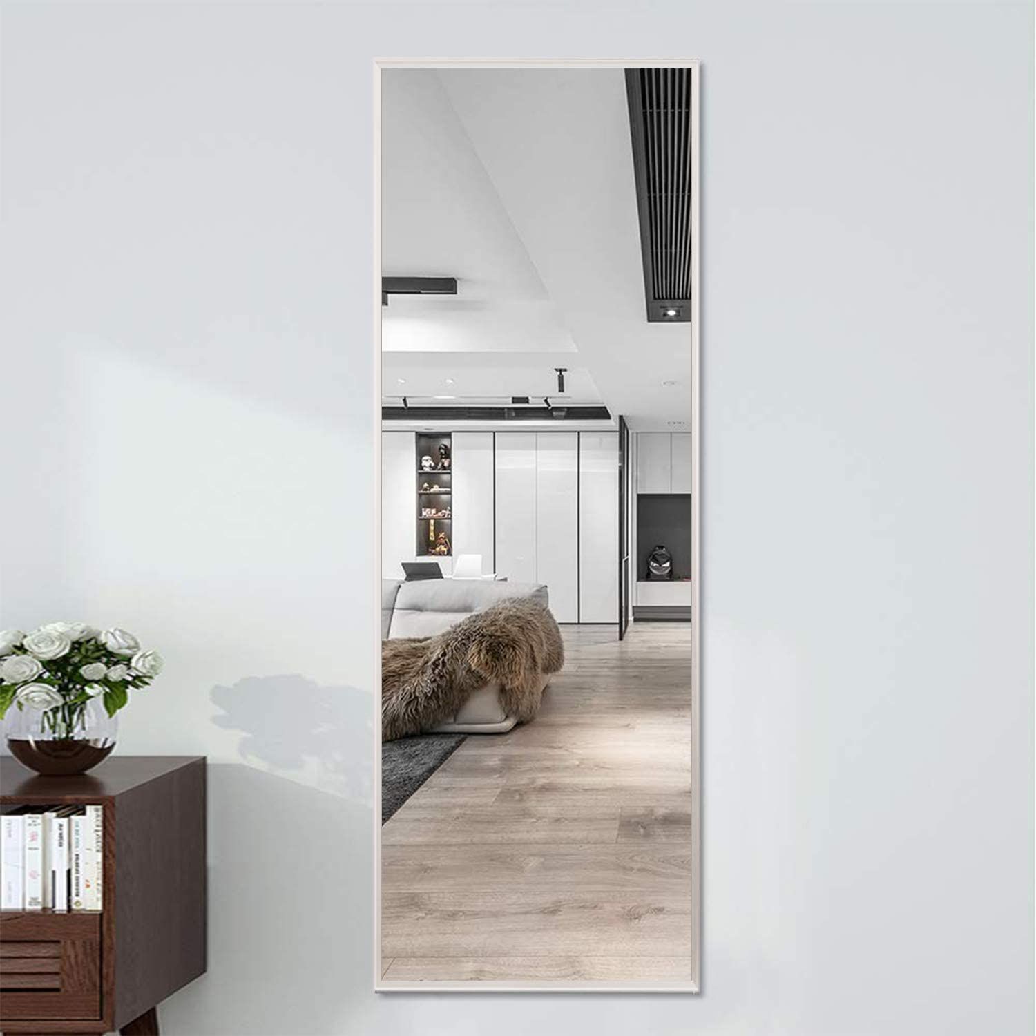 Full Length Mirror Floor Mirror Large Wall Mounted Mirror Bedroom Intended For Full Length Wall Mirrors (View 7 of 15)