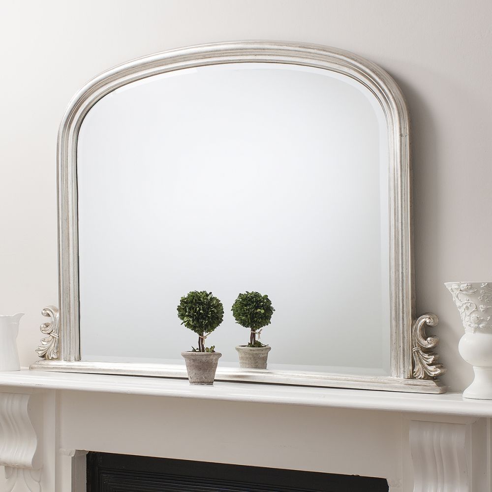 Gallery Direct Thornby Silver Arch Mirror – 94Cm X 118Cm | Mantel Within Silver Arch Mirrors (View 5 of 15)