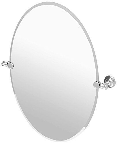 Gatco 4129Lg Tavern Large Oval Mirror, Polished Nickel Gatco | Gatco Pertaining To Ceiling Hung Polished Nickel Oval Mirrors (View 9 of 15)