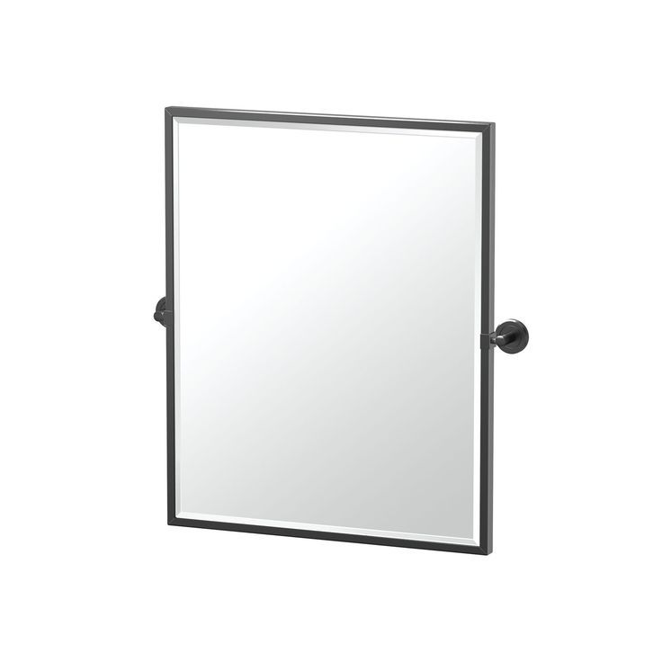 Gatco Latitude Ii 25 Inch Framed Rectangle Mirror Matte Black 4249Xfsm Inside Matte Black Rectangular Wall Mirrors (View 15 of 15)