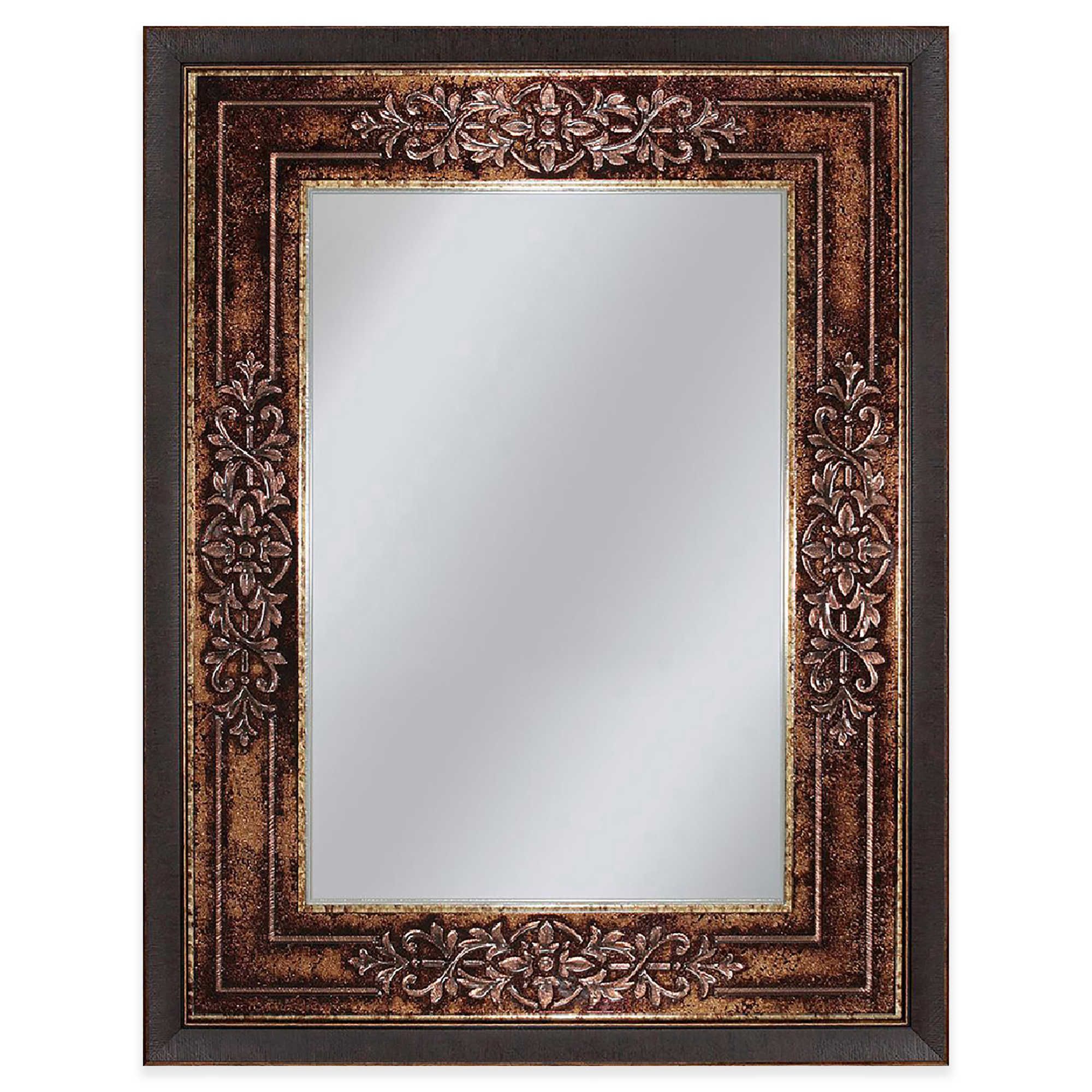 Genoa 27 Inch X 33 Inch Mirror In Bronze | Mirror Wall, Framed Mirror Inside Silver And Bronze Wall Mirrors (View 1 of 15)