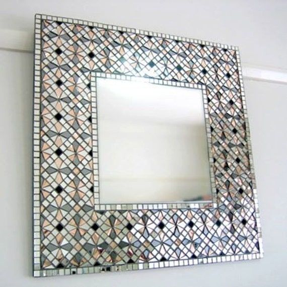 Geometric Wall Art Square Wall Mirror Vanity Mirror Framed Regarding Geometric Wall Mirrors (View 6 of 15)