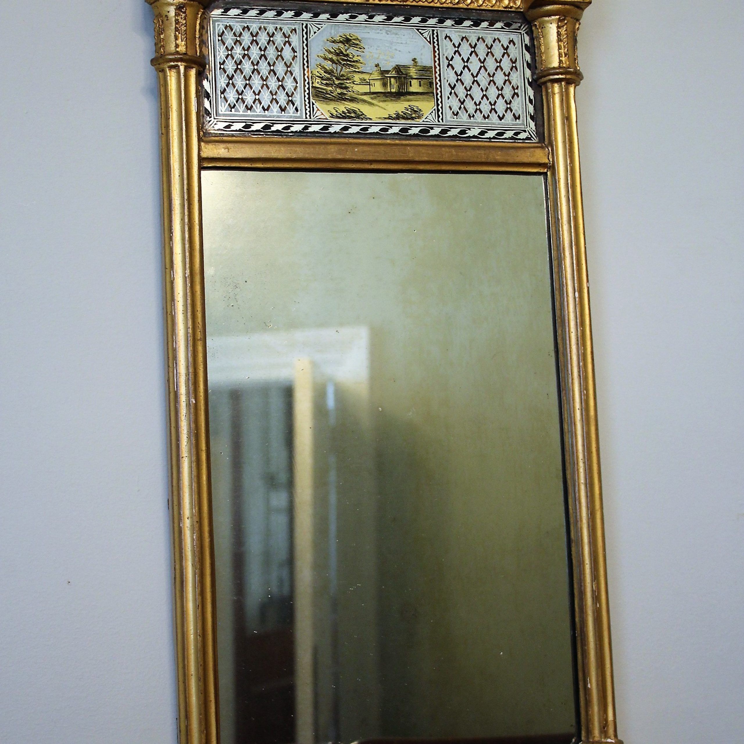 Giltwood Wall Mirror | Westbury Antiques Intended For Antiqued Glass Wall Mirrors (View 9 of 15)