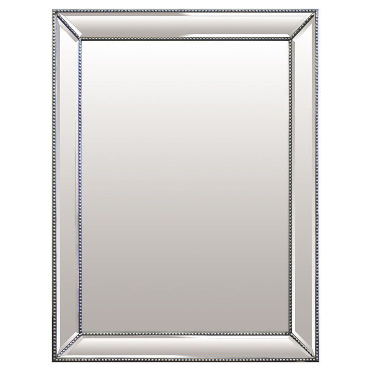 Gm 32X48 Beaded Bevel | Mirror, Bevel Mirror, Silver Wall Mirror Intended For Silver Beveled Wall Mirrors (View 2 of 15)