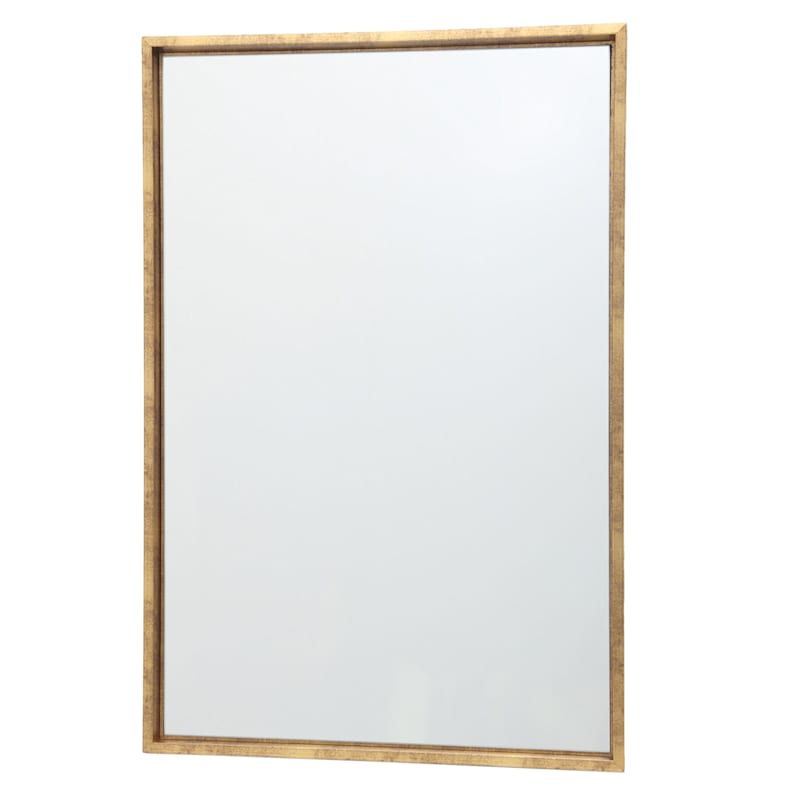 Gold Framed Mirror Rectangle – Amazon Com Tehome 24X36 Brushed Gold Regarding Ultra Brushed Gold Rectangular Framed Wall Mirrors (View 2 of 15)