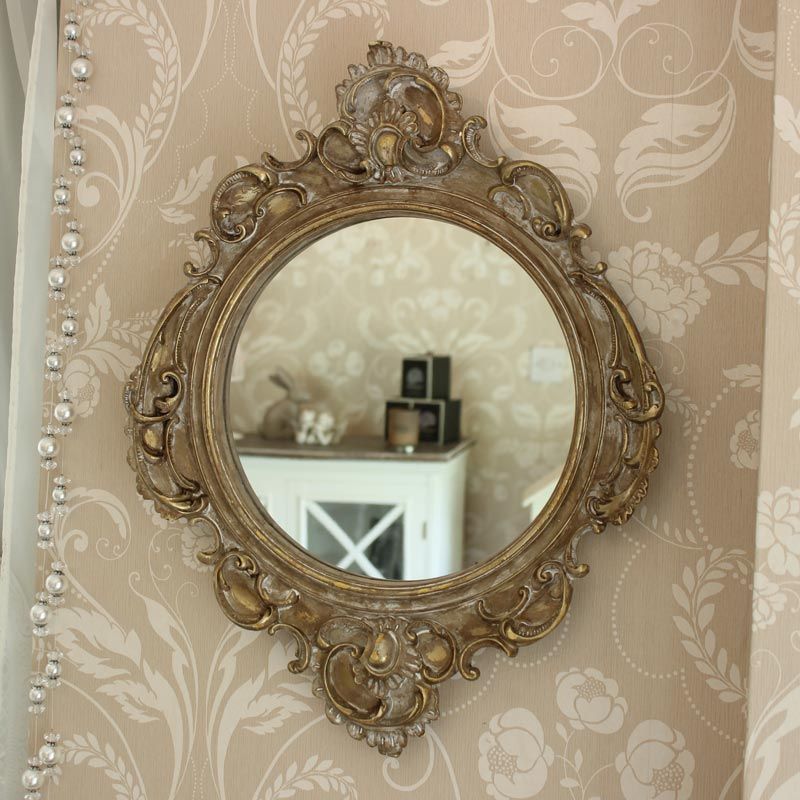 Gold Ornate French Style Wall Mirror – Melody Maison® For Cut Corner Wall Mirrors (View 13 of 15)