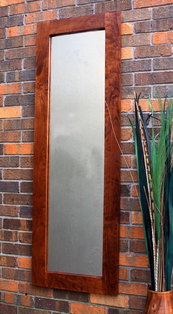 Hand Made Full Length Rustic Cherry Framed Mirror, Chestnut W/ Clear Intended For Full Length Wall Mirrors (View 6 of 15)
