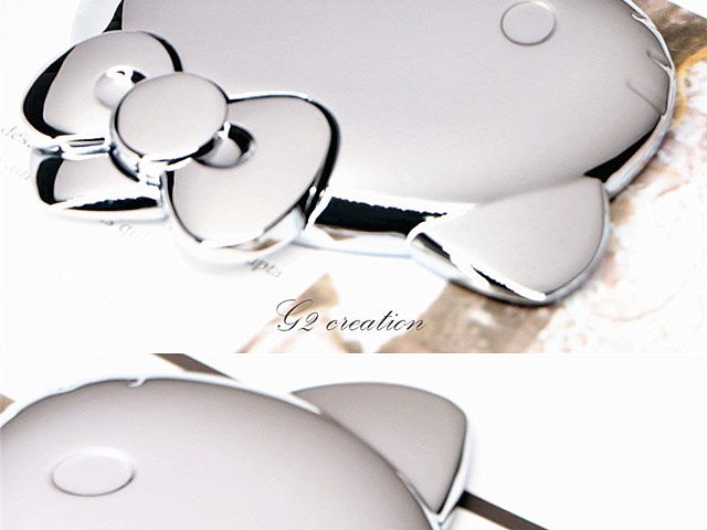 Hello Kitty Portable Mirror Inside Round Staggered Nail Head Mirrors (View 10 of 15)
