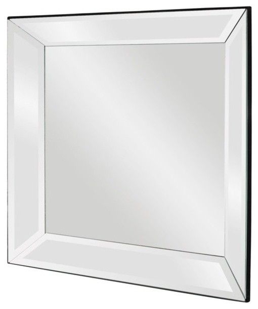 Howard Elliott 65018 Vogue Square Mirror On Mirror Mirror W/ Beveled Throughout Square Modern Wall Mirrors (View 7 of 15)