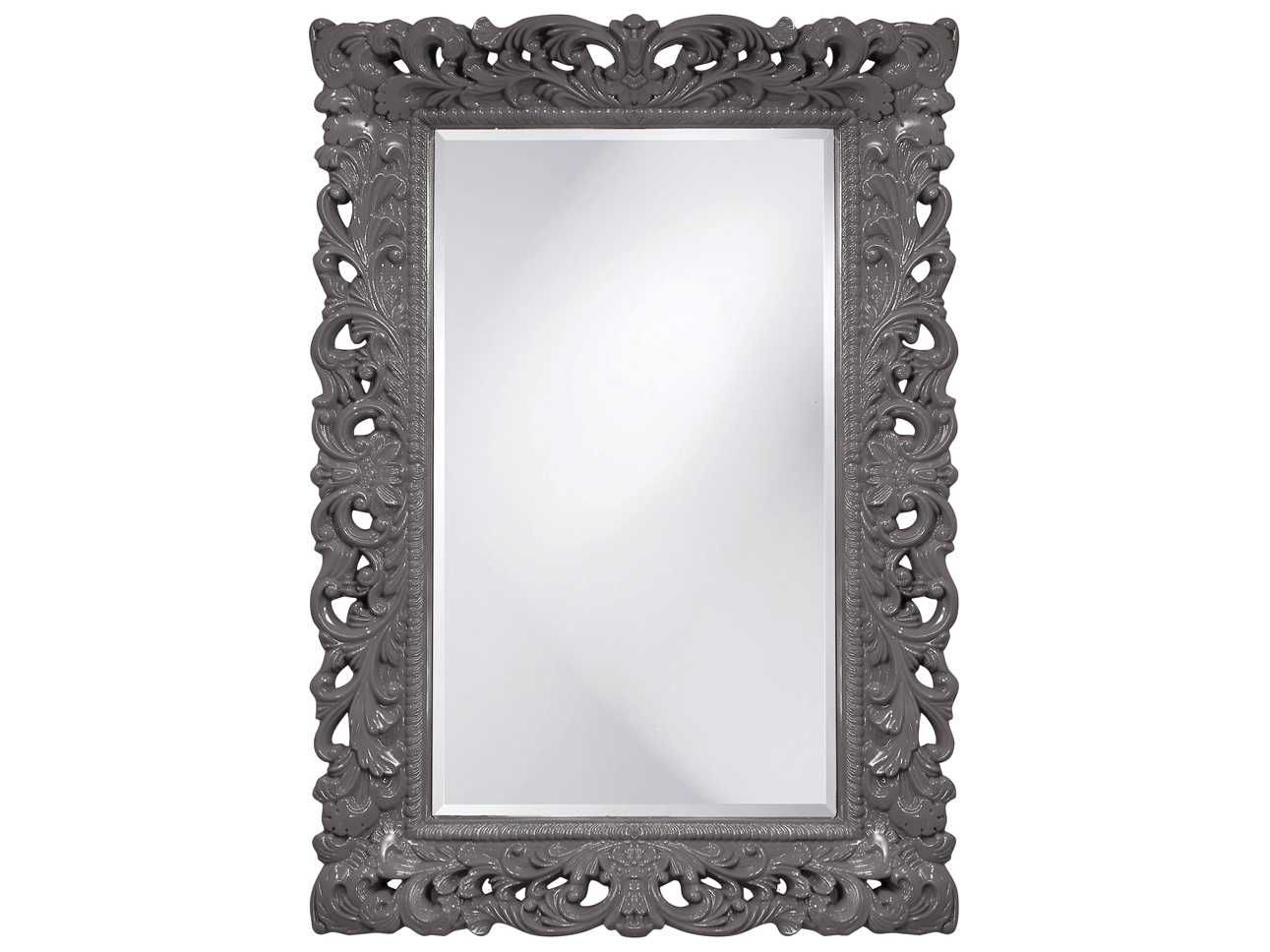 Howard Elliott Barcelona 32 X 46 Charcoal Gray Wall Mirror | He2020Ch Throughout Charcoal Gray Wall Mirrors (View 3 of 15)