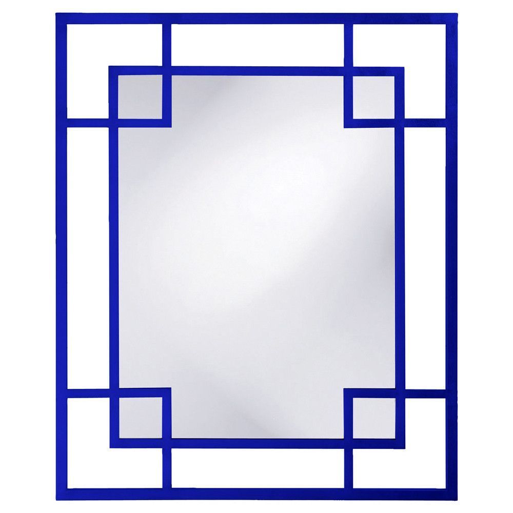 Howard Elliott Lois Royal Blue Mirror 43" X 53" X 1" | Mirror Wall Regarding Royal Blue Wall Mirrors (View 14 of 15)
