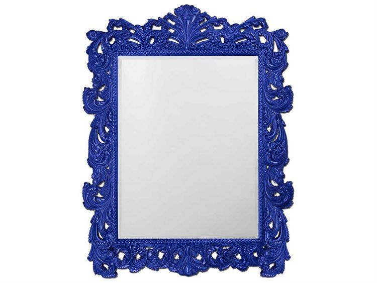Howard Elliott Napoleon 63 X 85 Glossy Royal Blue Wall Mirror | He2037Xlrb Regarding Royal Blue Wall Mirrors (View 6 of 15)