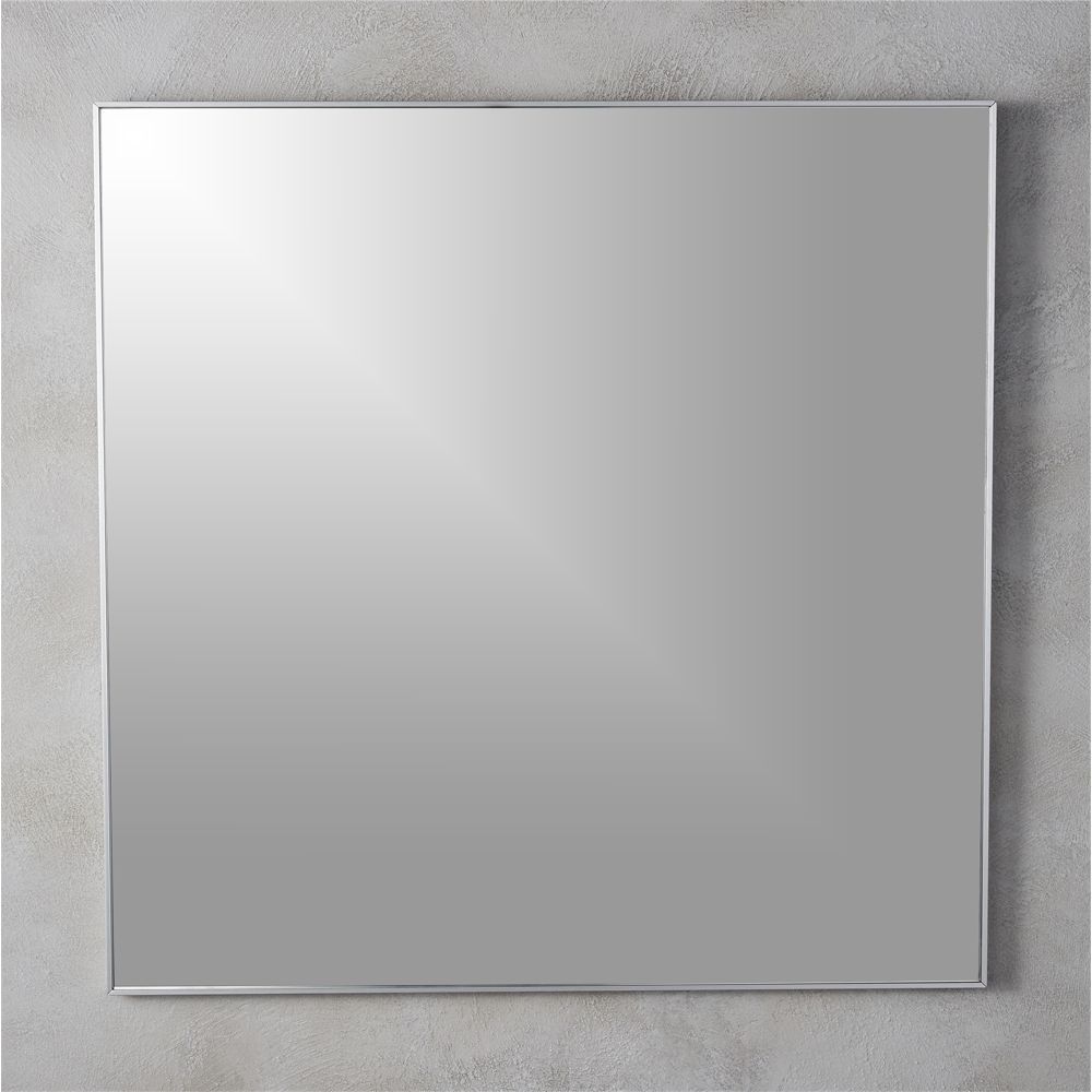 Infinity 31" Square Wall Mirror + Reviews | Cb2 | Modern Mirror Wall Inside Square Modern Wall Mirrors (View 3 of 15)