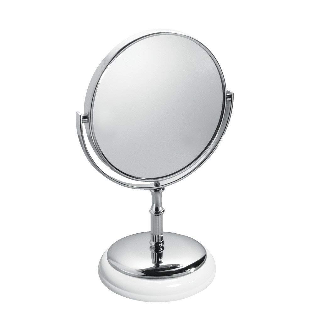 Interdesign York Metal Free Standing Vanity Makeup Mirror | Altmeyer'S Inside Sunburst Standing Makeup Mirrors (View 4 of 15)