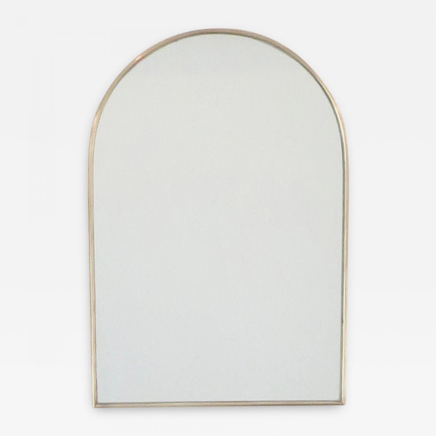 Italian Brass Framed Wall Mirror Arch Top Throughout Bronze Arch Top Wall Mirrors (View 12 of 15)