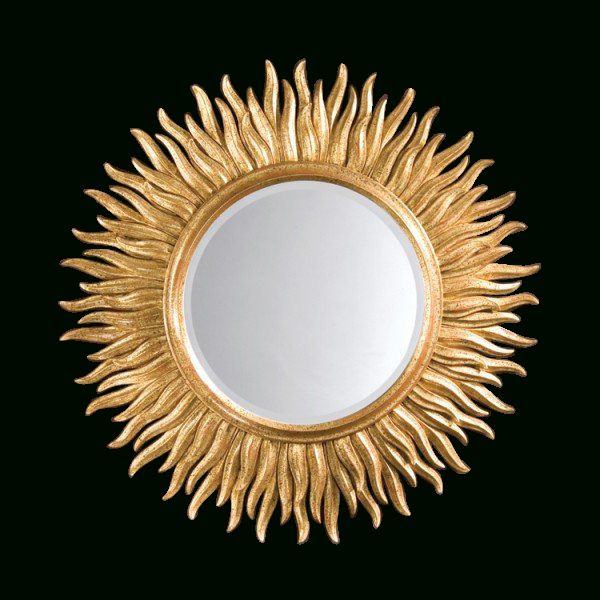 Italian Carved Gilt Sunburs | Sunburst Mirror, Traditional Wall Inside Leaf Post Sunburst Round Wall Mirrors (View 3 of 15)