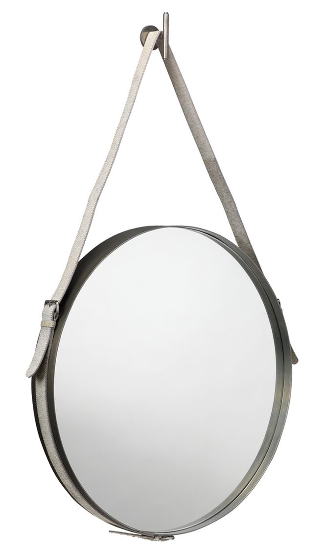 Jamie Young | Mirrors With Leather Straps, Round Mirrors, Leather Mirror Inside Brown Leather Round Wall Mirrors (View 11 of 15)