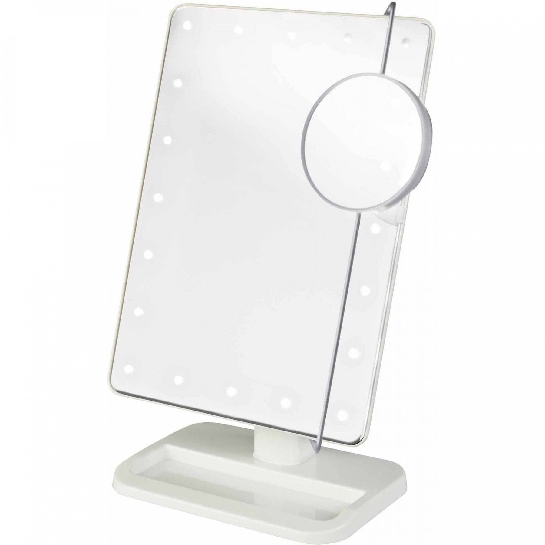 Jerdon Style Js811W Led Lighted Makeup Mirror Includes 10X | Makeup Within Led Lighted Makeup Mirrors (View 8 of 15)
