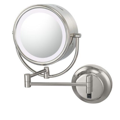 Kimball And Young 92585Hw Neo Modern Double Sided Led Mirror Hard Wired Throughout Single Sided Polished Nickel Wall Mirrors (View 1 of 15)