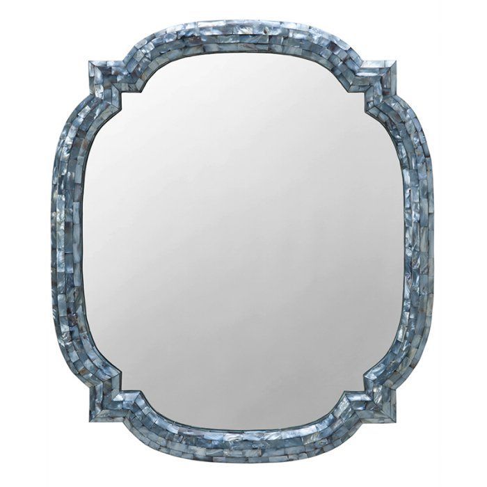 Kouboo Quatrefoil Wall Mirror In Hammer Shell – 26W X 30H In Within Quatrefoil Wall Mirrors (View 8 of 15)