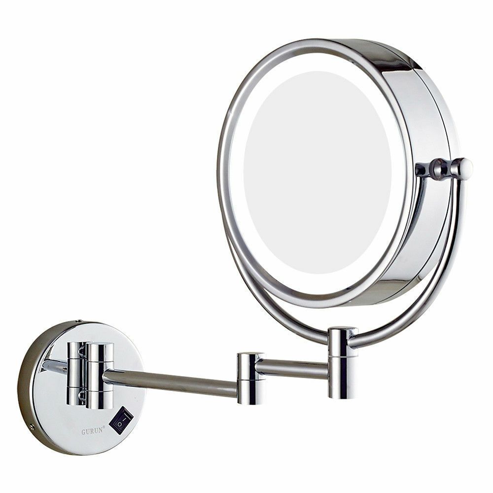 Large 50 Led Lighted Makeup Mirror With Magnification And Lights Within Led Lighted Makeup Mirrors (View 11 of 15)