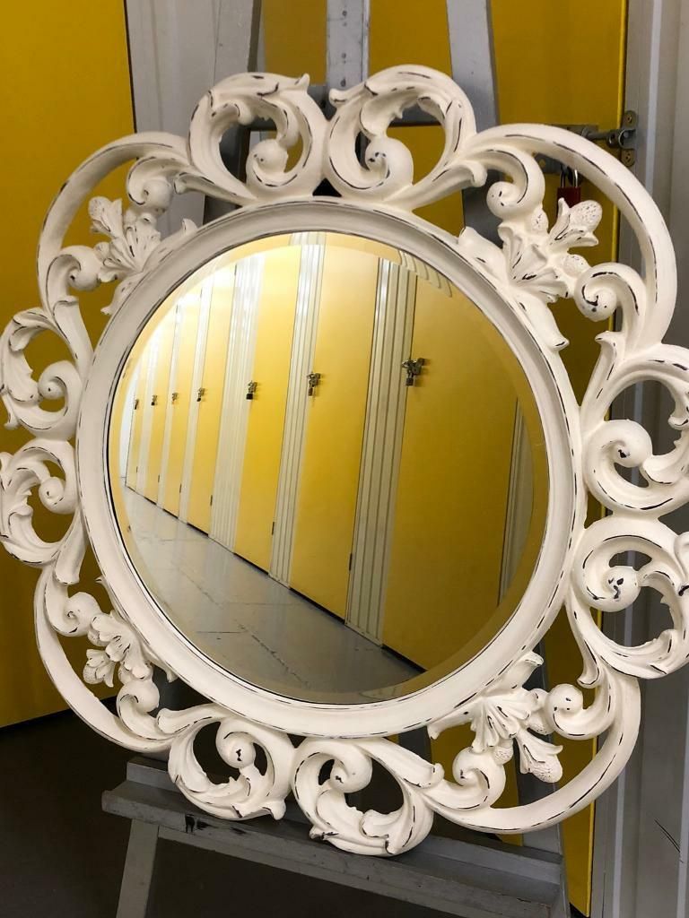 Large Chic Round Wall Mirror | In Brighton, East Sussex | Gumtree With Regard To Round Grid Wall Mirrors (View 5 of 15)