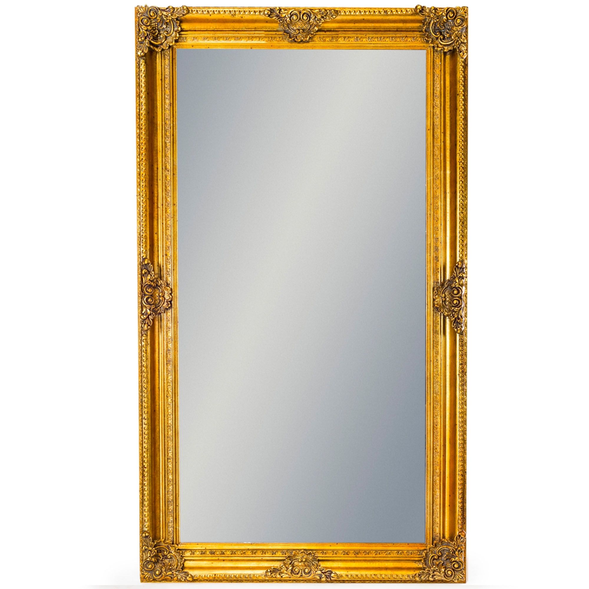 Large Gold Rectangular Classic Antique French Style Mirror Online Pertaining To Dark Gold Rectangular Wall Mirrors (View 5 of 15)