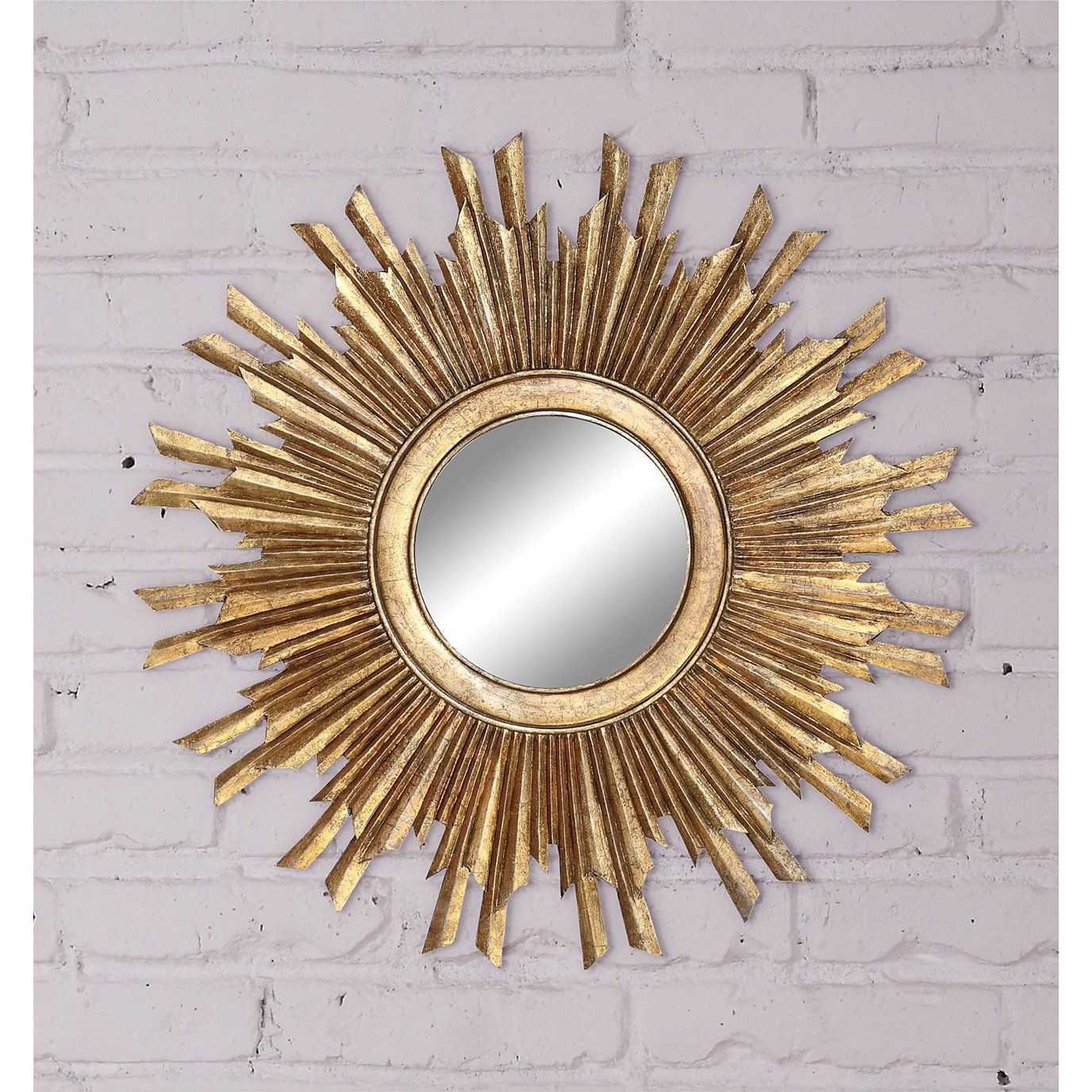 Large Gold Sunburst Mirror – Ideas On Foter Within Leaf Post Sunburst Round Wall Mirrors (View 14 of 15)
