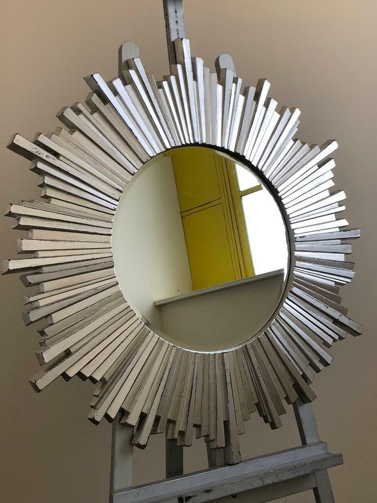 Large Round Starburst Mirror | In Brighton, East Sussex | Gumtree With Regard To Ring Shield Gold Leaf Wall Mirrors (View 13 of 15)