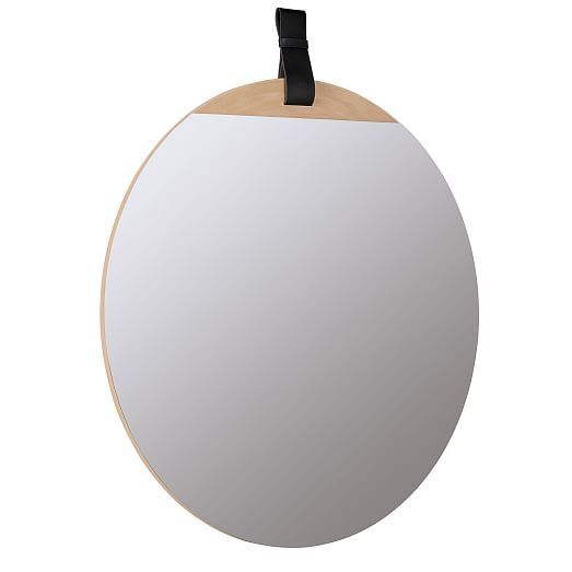 Leather Strap Hanging Mirror | Hanging Mirror, Mirror, Mirror Wall With Black Leather Strap Wall Mirrors (View 6 of 15)