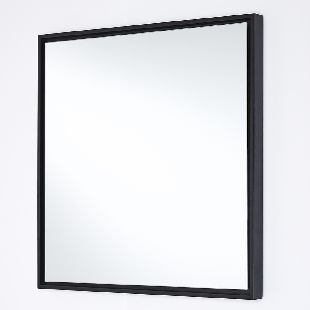 Lina Black Square – Deknudt Mirrors (Contemporary Framed Mirror) – £80 Within Square Modern Wall Mirrors (View 8 of 15)