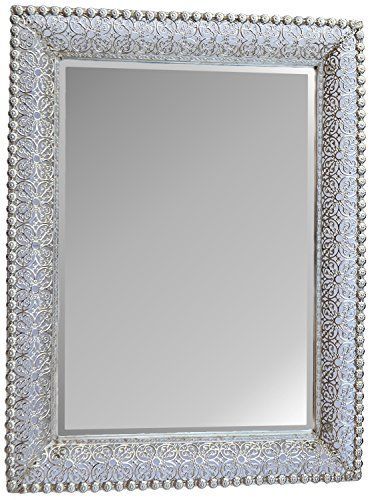 Lulu Decor, Lacy Silver Metal Beveled Wall Mirror Frame S Https Pertaining To Metallic Silver Wall Mirrors (View 4 of 15)