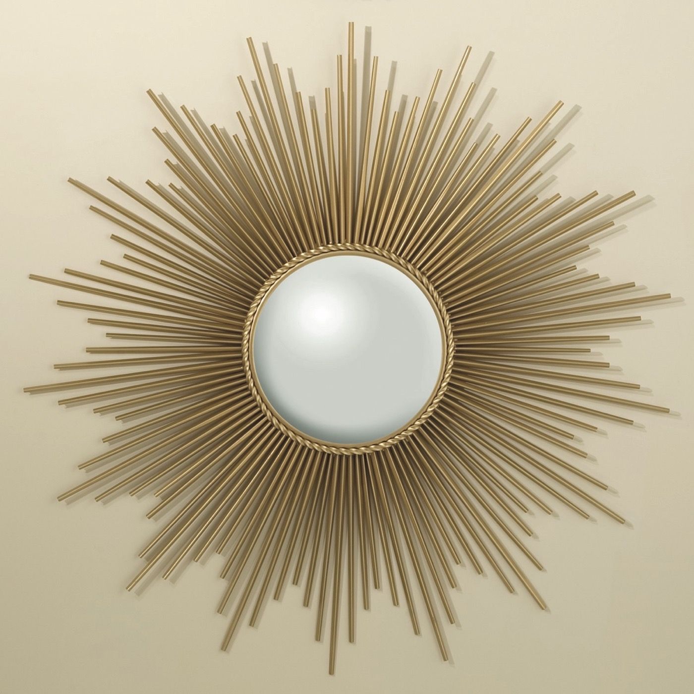 Majestic Sunburst Large Mirror | Brass | Plantation Design Within Brass Sunburst Wall Mirrors (View 14 of 15)