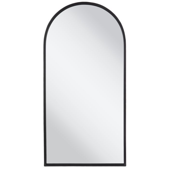 Matte Black Arched Metal Wall Mirror | Hobby Lobby | 1970532 | Mirror Inside Matte Black Metal Oval Wall Mirrors (View 6 of 15)